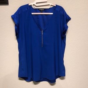 Royal blue Express blouse